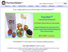 Tablet Screenshot of portionmate.com